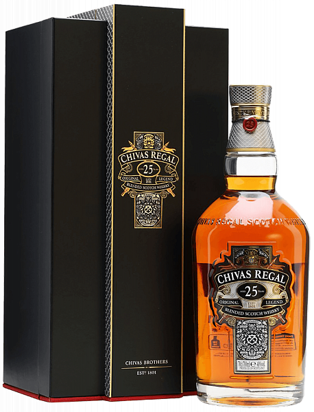 Chivas Regal 25 y.o. blended scotch whisky (gift box), 0.7л