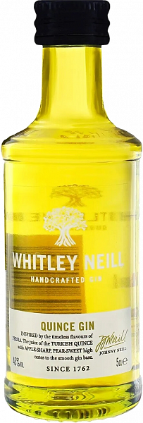 Джин Whitley Neill Quince Handcrafted Dry Gin, 0.05 л