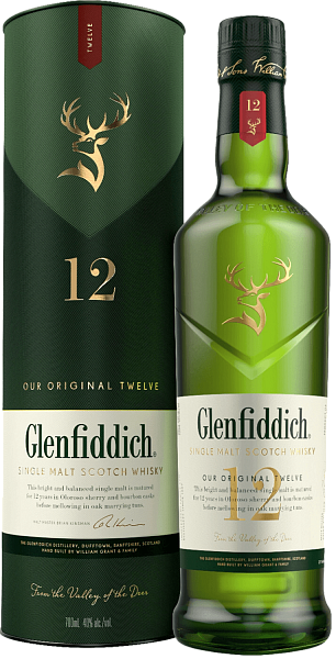 Виски Glenfiddich 12 y.o. Single Malt Scotch Whisky (gift box), 0.7 л в Новосибирске
