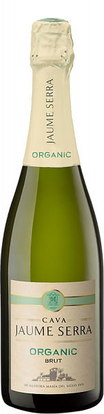 Испанское игристое вино Jaume Serra Organic Brut Cava DO, 0.75 л