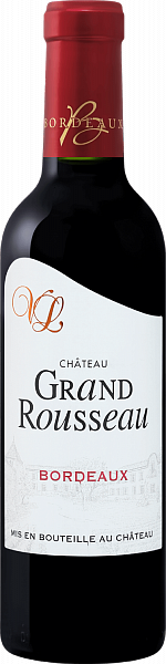 Вино Château Grand Rousseau Rouge Bordeaux AOC, 0.375 л