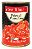 Pieces of peeled tomatoes in tomato juice Casa Rinaldi