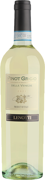 Вино Pinot Grigio delle Venezie DOC Lenotti, 0.75 л