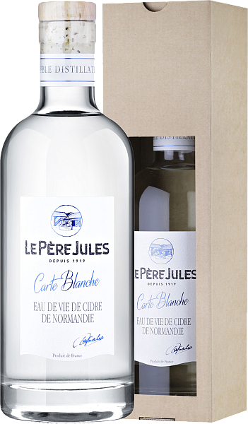Кальвадос Le Pere Jules Carte Blanche (gift box), 0.7 л