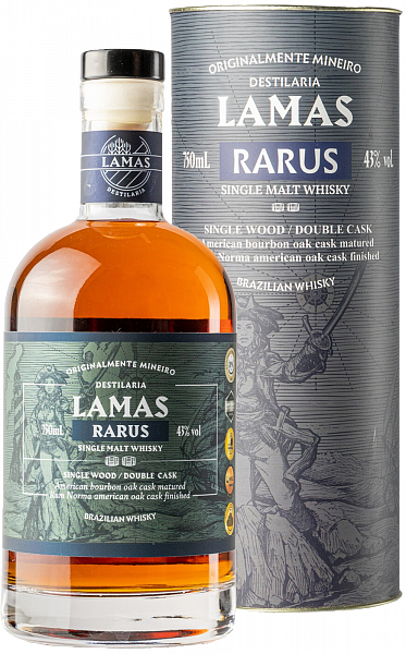 Виски Lamas Rarus Double Cask Single Malt Whisky (gift box), 0.75 л