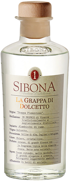 Sibona La Grappa di Dolcetto, 0.5 л