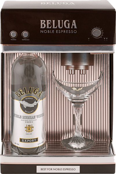 Водка Beluga Noble (gift box with a glass), 0.7 л