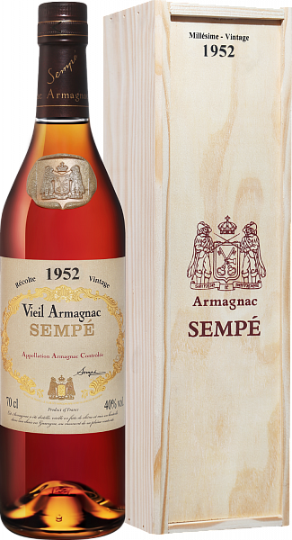Арманьяк Sempe Vieil Armagnac 1952 (gift box), 0.7 л