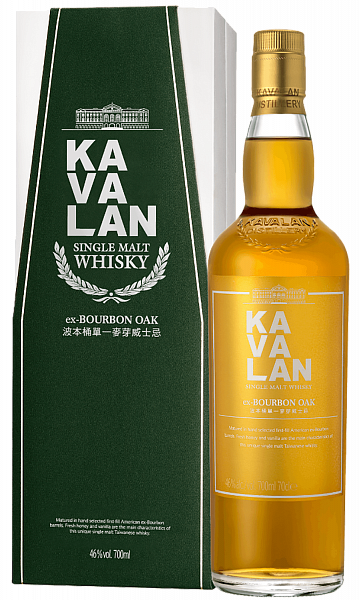 Kavalan Ex-Bourbon Oak Single Malt Whisky, 0.7 л