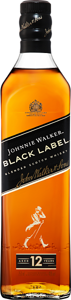 Виски Johnnie Walker Black Label Blended Scotch Whisky, 0.75 л