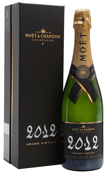 Шампанское Moet & Chandon Grand Vintage Extra Brut Champagne AOC (gift box), 0.75 л