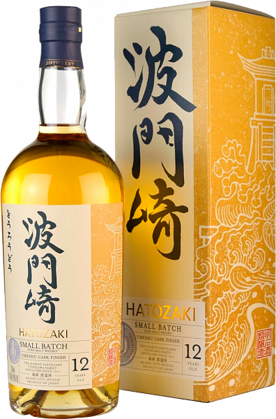 Hatozaki Umeshu Cask Finish Pure Malt 12 y.o. Japanese Whisky (gift box), 0.7 л