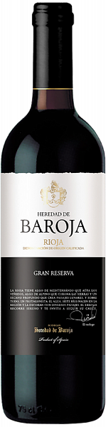 Вино Heredad de Baroja Gran Reserva Rioja DOCa, 0.75 л