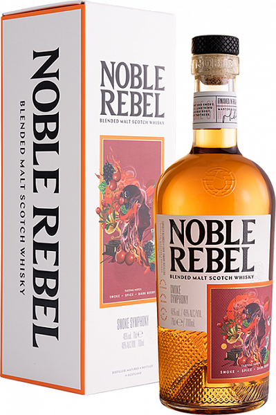Виски Noble Rebel Smoke Symphony Blended Malt Whisky (gift box), 0.7 л