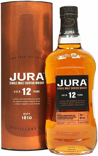 Jura 12 y.o. Single Malt Scotch Whisky (gift box), 0.7 л