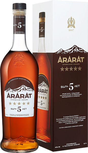 Коньяк ARARAT 5 y.o. (gift box), 0.7 л в Новосибирске