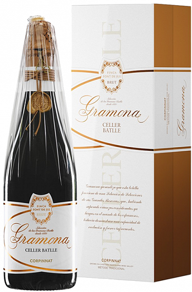 Испанское игристое вино Gramona Celler Batlle Brut Corpinnat (gift box), 0.75 л
