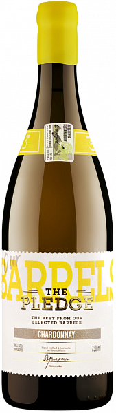 Вино The Pledge Our Barrels Chardonnay Western Cape WO Origin Wine, 0.75 л
