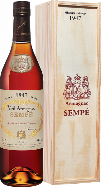 Арманьяк Sempe Vieil Armagnac 1947 (gift box), 0.7 л