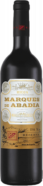 Marques de Abadia Reserva Rioja DOCa Bodegas El Cidacos, 0.75 л