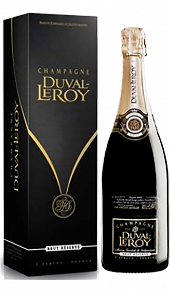 Шампанское Duval-Leroy Brut Reserve Champagne AOC (gift box), 0.75 л