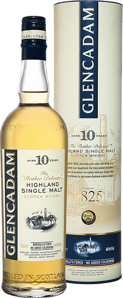 Виски Glencadam Highland Single Malt Scotch Whisky 10 y.o. (gift box), 0.7 л