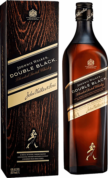 Johnnie Walker Double Black Blended Scotch Whisky (gift box), 0.7 л