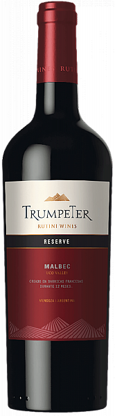 Trumpeter Rutini Wines Malbec Reserve Uco Valley Bodega la Rural, 0.75 л