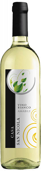 Белое полусладкое вино Casa San Nicola Bianco Amabile, 0.75 л