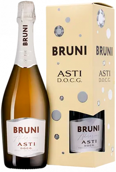 Сладкое игристое вино Bruni Asti DOCG (gift box), 0.75 л