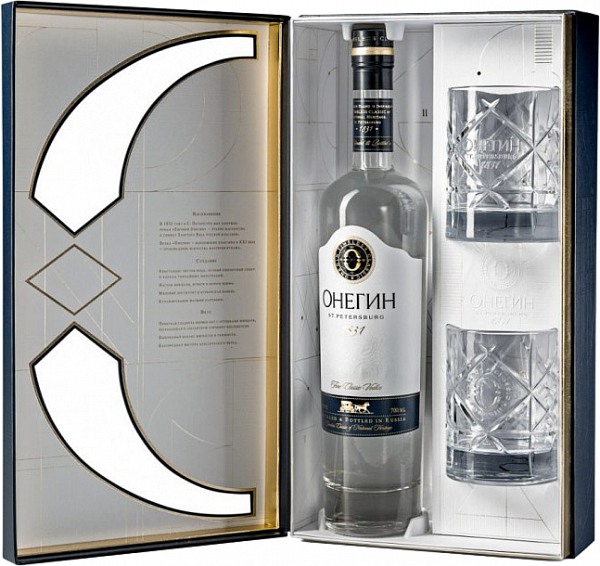 Onegin (gift box with 2 glasses), 0.7 л