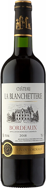 Вино Chateau la Blanchetterie Bordeaux AOC , 0.75 л