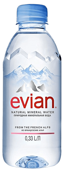 Вода Evian Still, 0.33 л