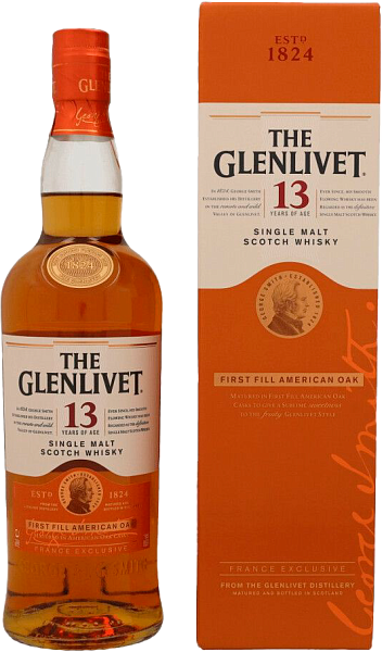 Виски The Glenlivet Single Malt Scotch Whisky 13 y.o. (gift box), 0.7 л