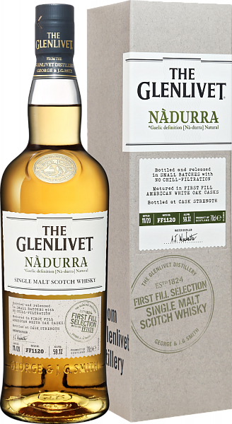 Виски The Glenlivet Nadurra First Fill Selection Single Malt Scotch Whisky (gift box), 0.7 л