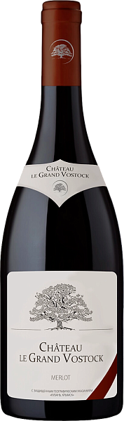 Вино Chateau le Grand Vostock Merlot Kuban. Krymsk, 0.75 л