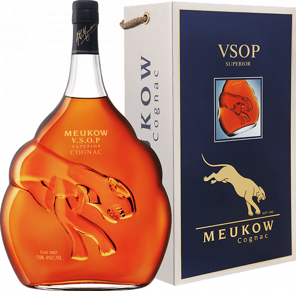 Коньяк Meukow Cognac VSOP Superior (gift box), 1.75 л
