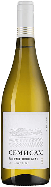 Вино Semisam Riesling Pinot Blanc Kuban'. Anapa Shumrinka, 0.75 л