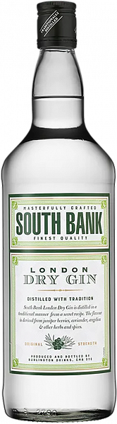 Джин South Bank London Dry Gin, 1 л