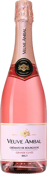 Игристое вино Grande Cuvee Rose Cremant de Bourgogne AOC Brut Veuve Ambal, 0.75 л в Саратове