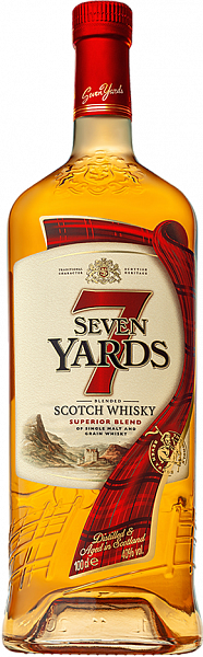 Виски Seven Yards 3 Years Blended Malt Whiskey , 1 л
