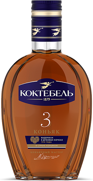 Коньяк Koktebel 3 y.o., 0.25 л