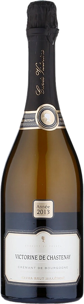 Игристое вино Victorine de Chastenay Crеmant de Bourgogne AOC Millesime Extra Brut 2013 (gift box), 3 л