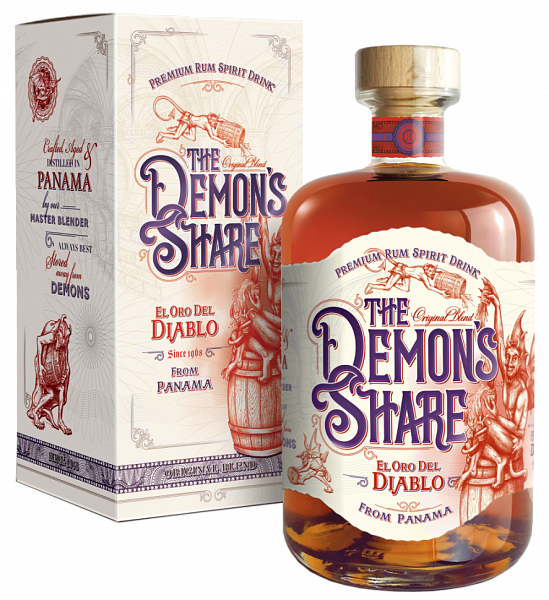 Ром The Demon's Share 3 y.o. (gift box), 0.7 л
