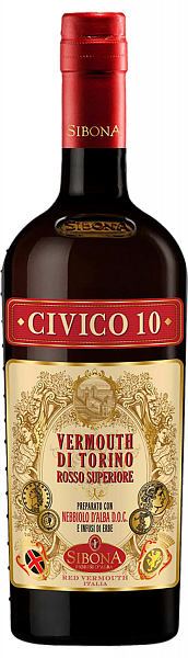Sibona Civico 10 Vermouth di Torino Superiore, 0.75 л