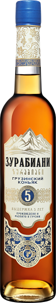 Коньяк Zurabiani 5 y.o., 0.5 л