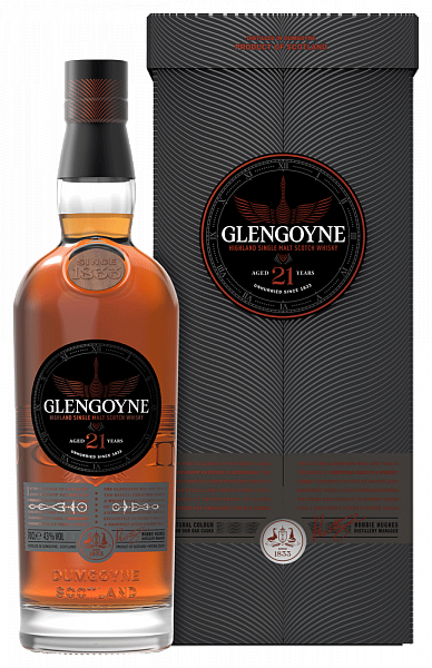 Виски Glengoyne Highland Single Malt Scotch Whisky 21 y.o. (gift box), 0.7 л