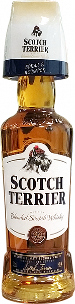 Scotch Terrier Blended Malt Whiskey (gift box with a glass), 0.7 л
