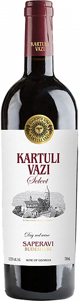 Грузинское вино Kartuli Vazi Select Saperavi Budeshuri, 0.75 л