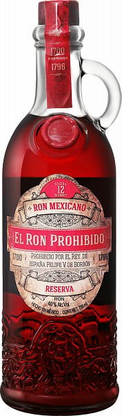 El Ron Prohibido Reserva Solera Blended Mexican Rum 12 YO, 0.75 л
